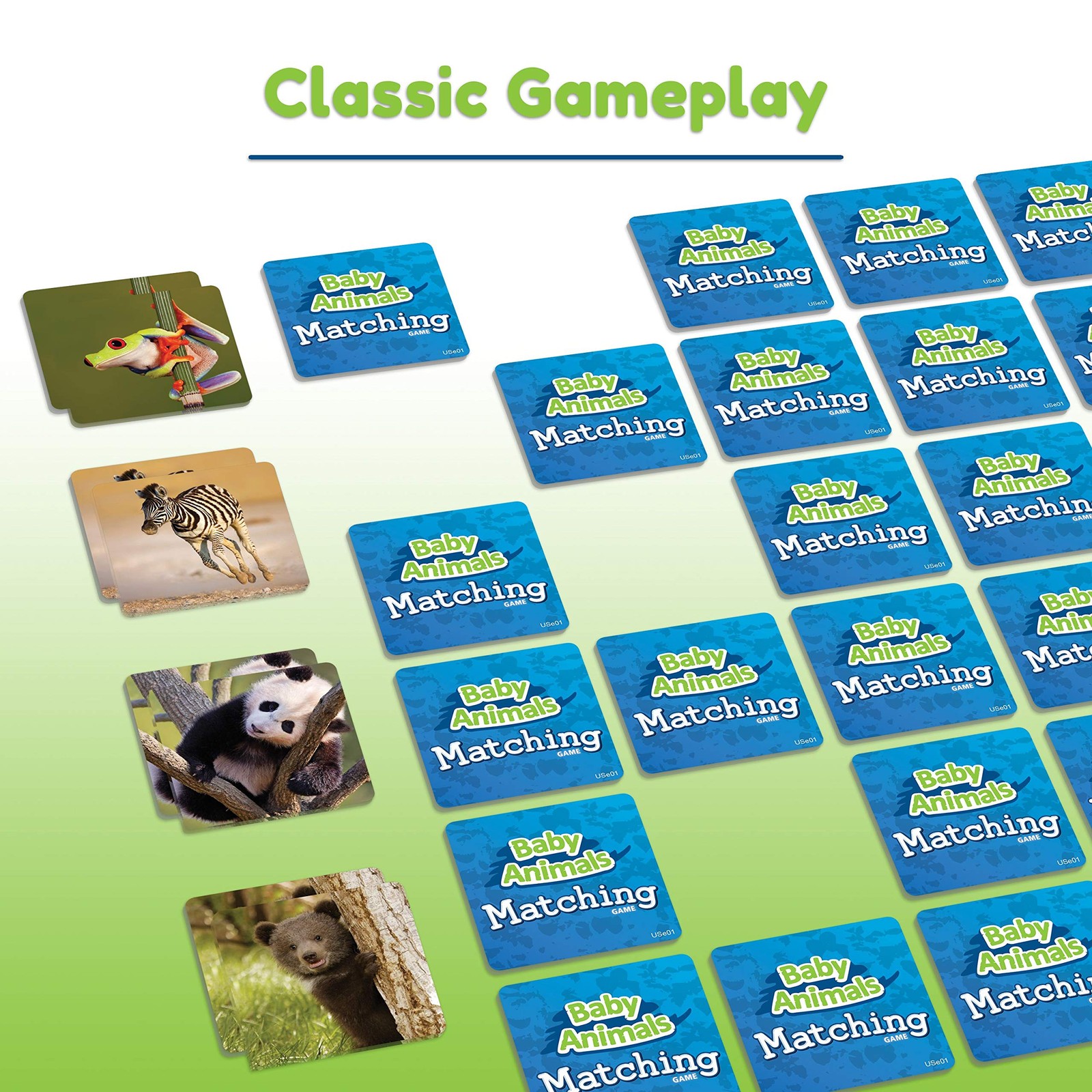 Wonder Forge Baby Animals Matching Game – 8 x 10.5 x 1.5 inches, Multicolor