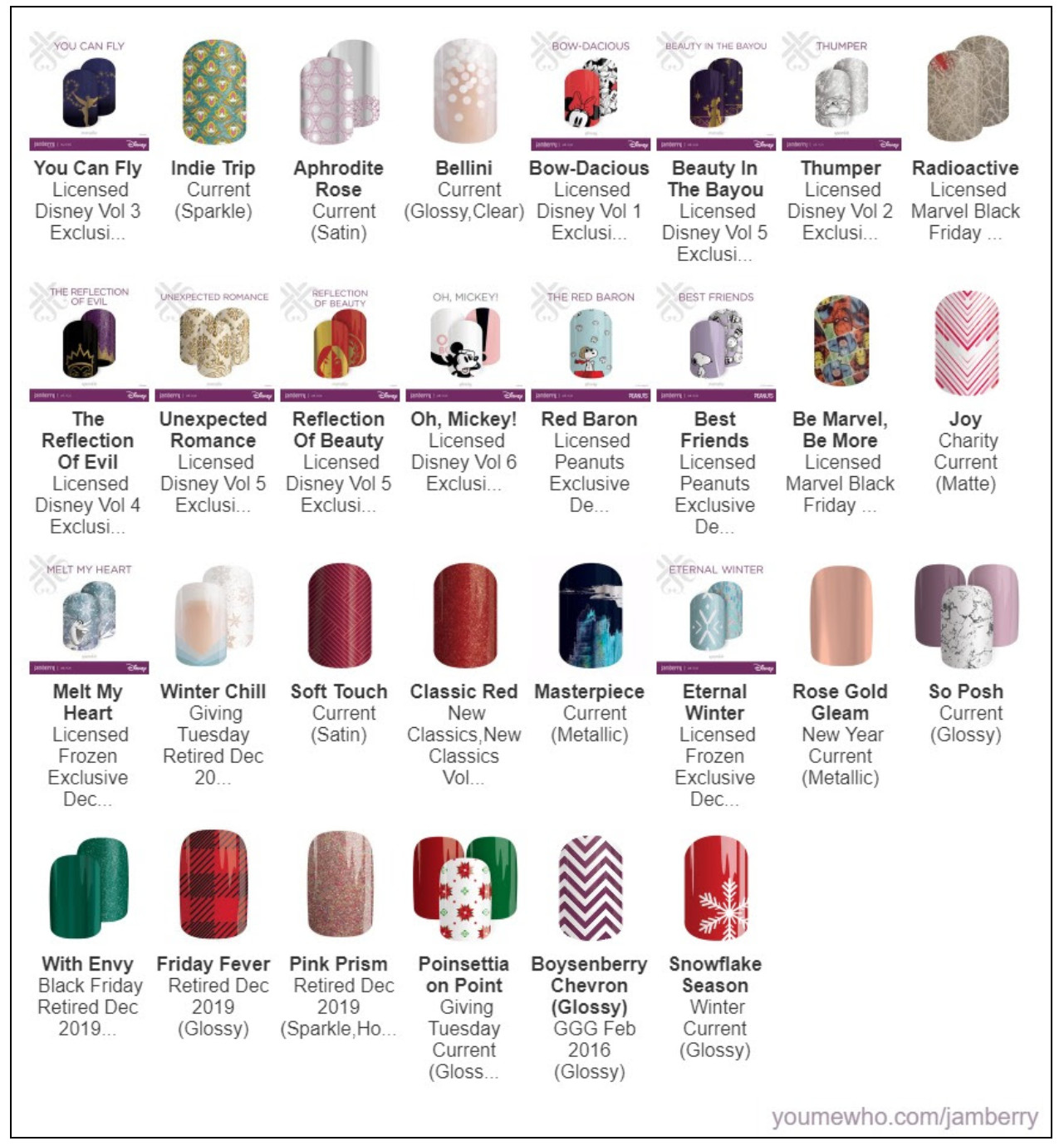 Jamberry FULL SHEET Nail Wraps Various Styles(Disney, Marvel, Peanuts) FREE SHIP