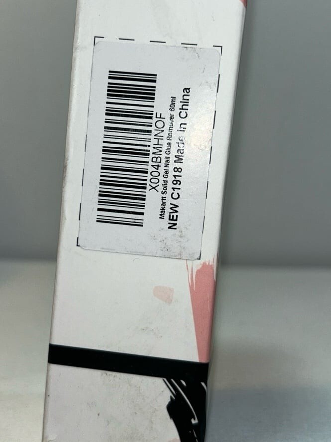 Makartt Solid Gel Nail Glue Remover, Sealed in Damaged Box
