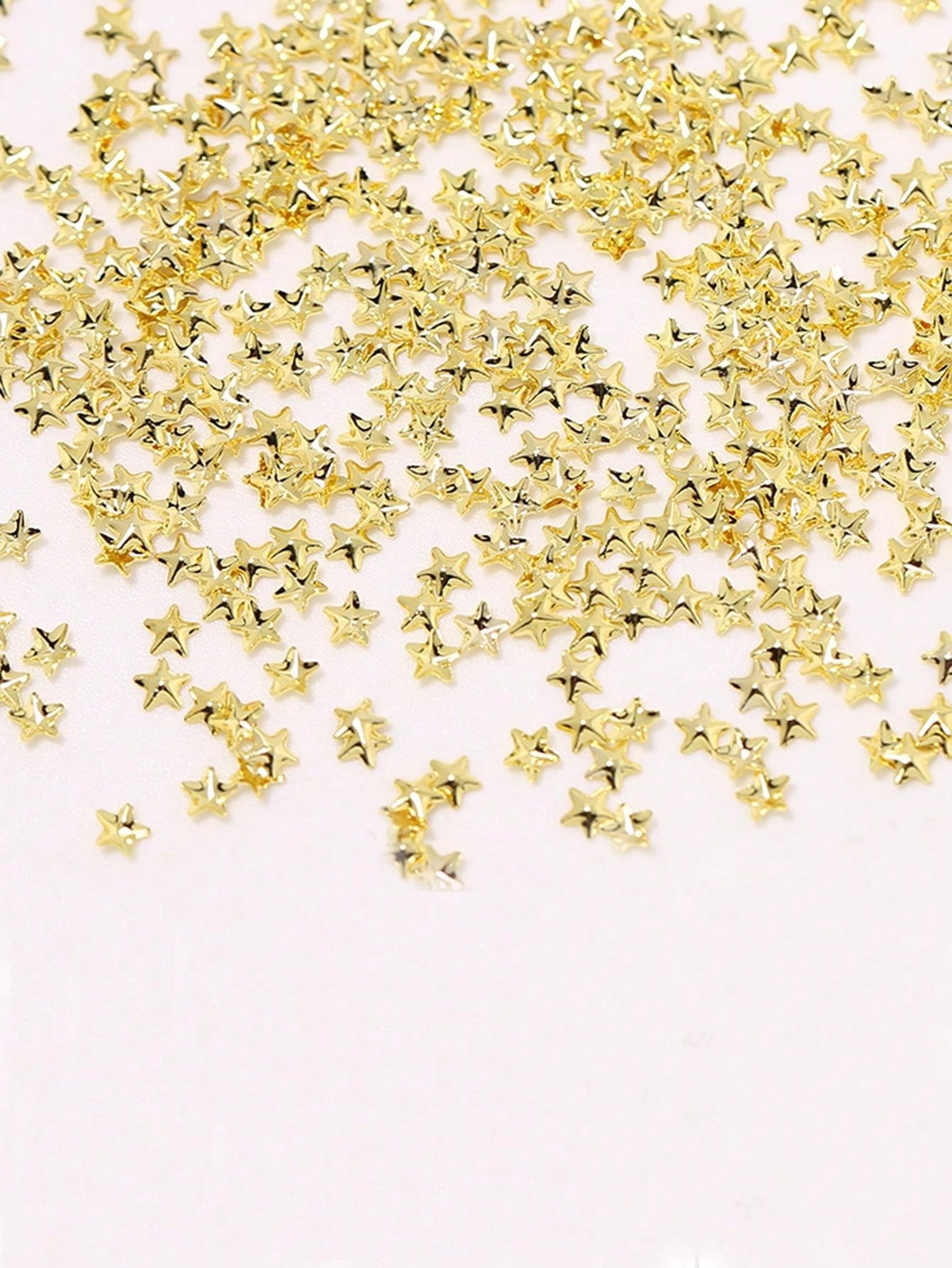 12 Grids Moon Star Nails Gold Metallic Nail Sequins Charms 3D Nail Art Tips