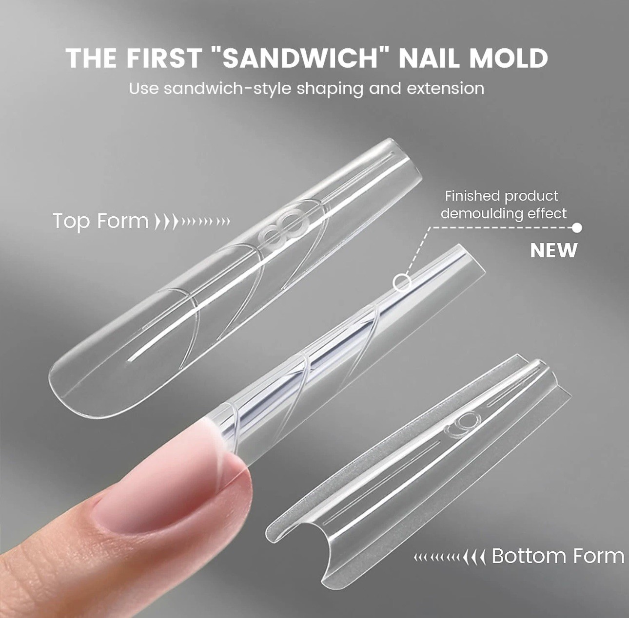 Sandwhich Dual forms For Hard Gel Nails Coffin