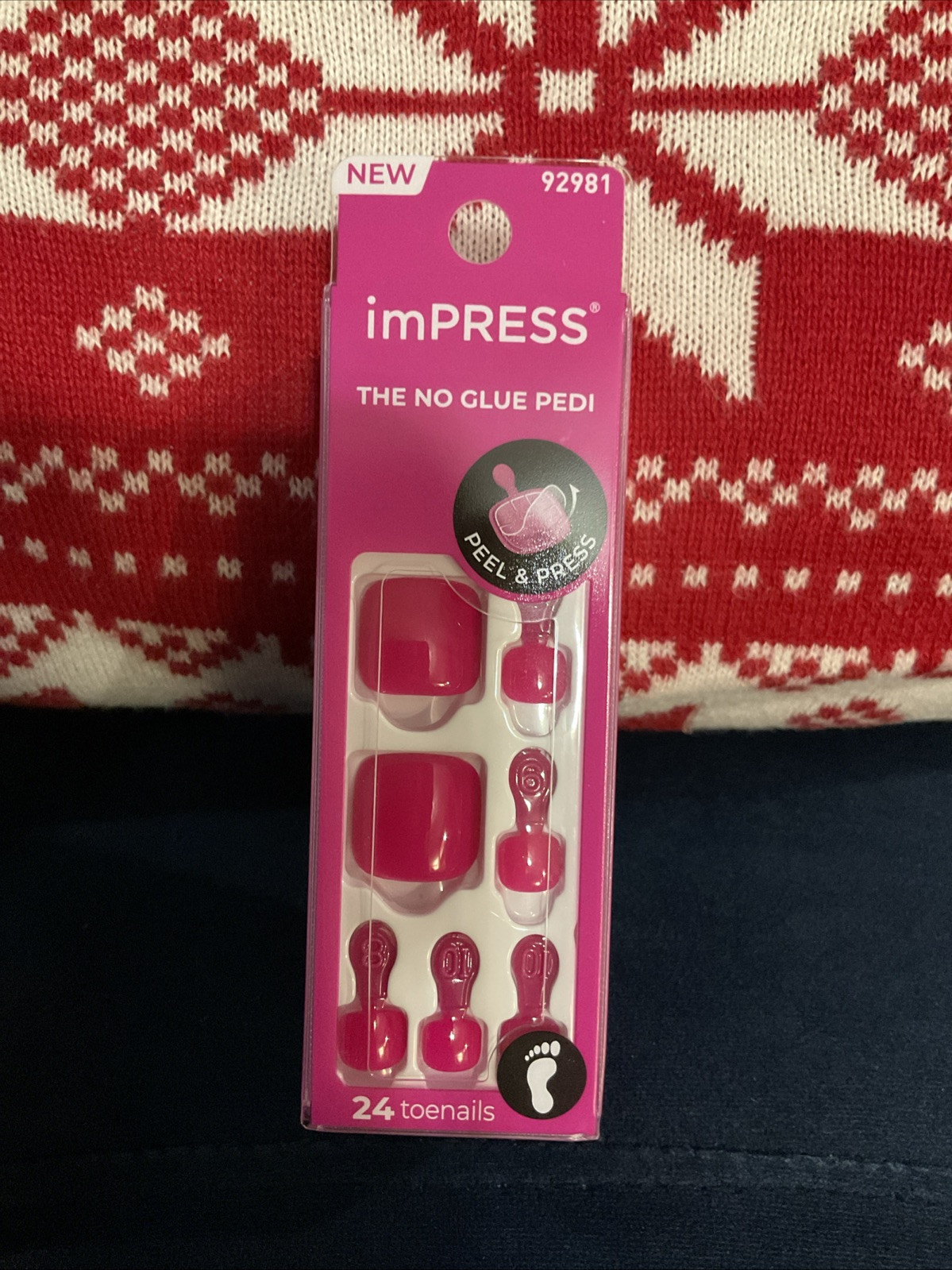 Impress Press On Pedicure Toenails