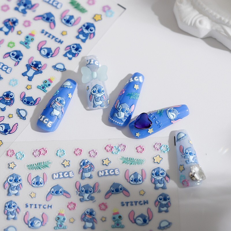 5D Anime Nail Sticker, Cartoon Nail Art Stickers, Character nail decals