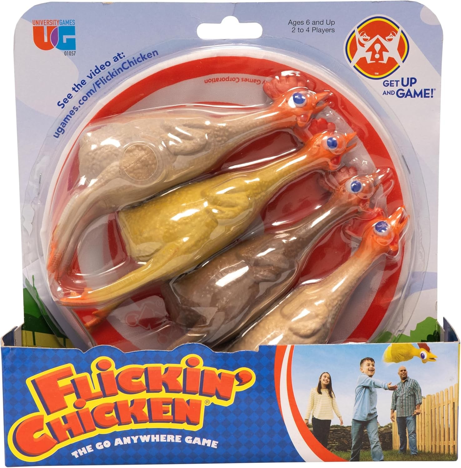 University Games, Flickin Chicken Indoor Outdoor Target Toss Game, The Game