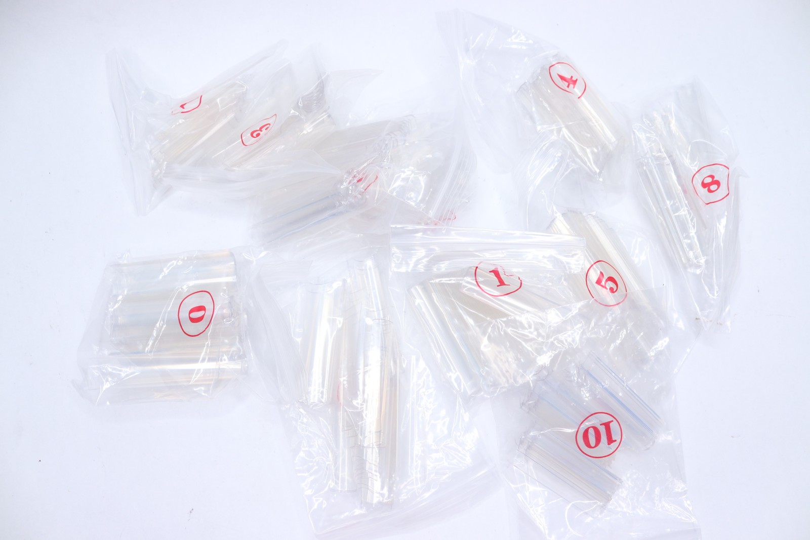 (504-Pk) Ohlove False Extra Long Nail Tips Acrylic Clear XXL