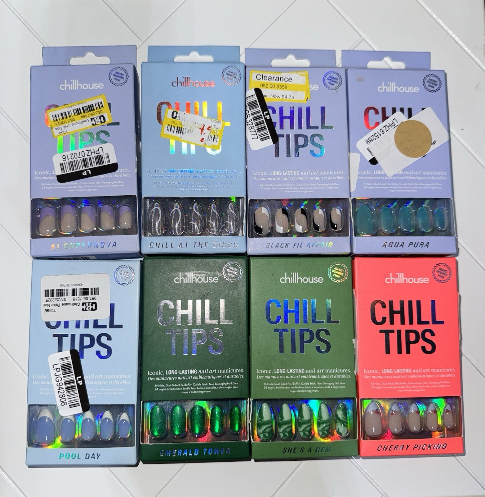 Chillhouse Chill Tips Lot 8 Cherry Black Tie Emerald Disco Pool Day Aqua Pura
