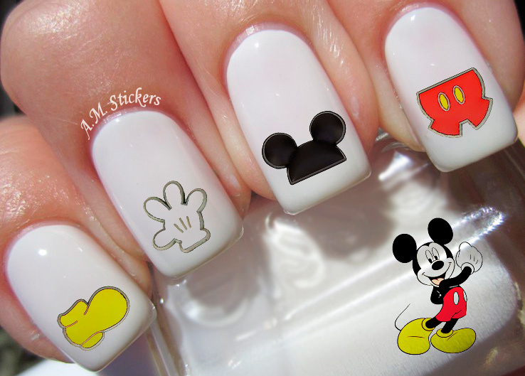 It’s Mickey Mouse Nail Art Stickers Transfers Decals Set of 88 – A1221