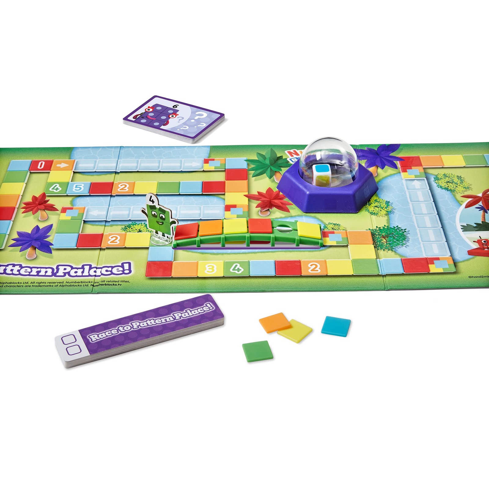 hand2mind Numberblocks Race to Pattern Palace! Board Game, Multiple Colors