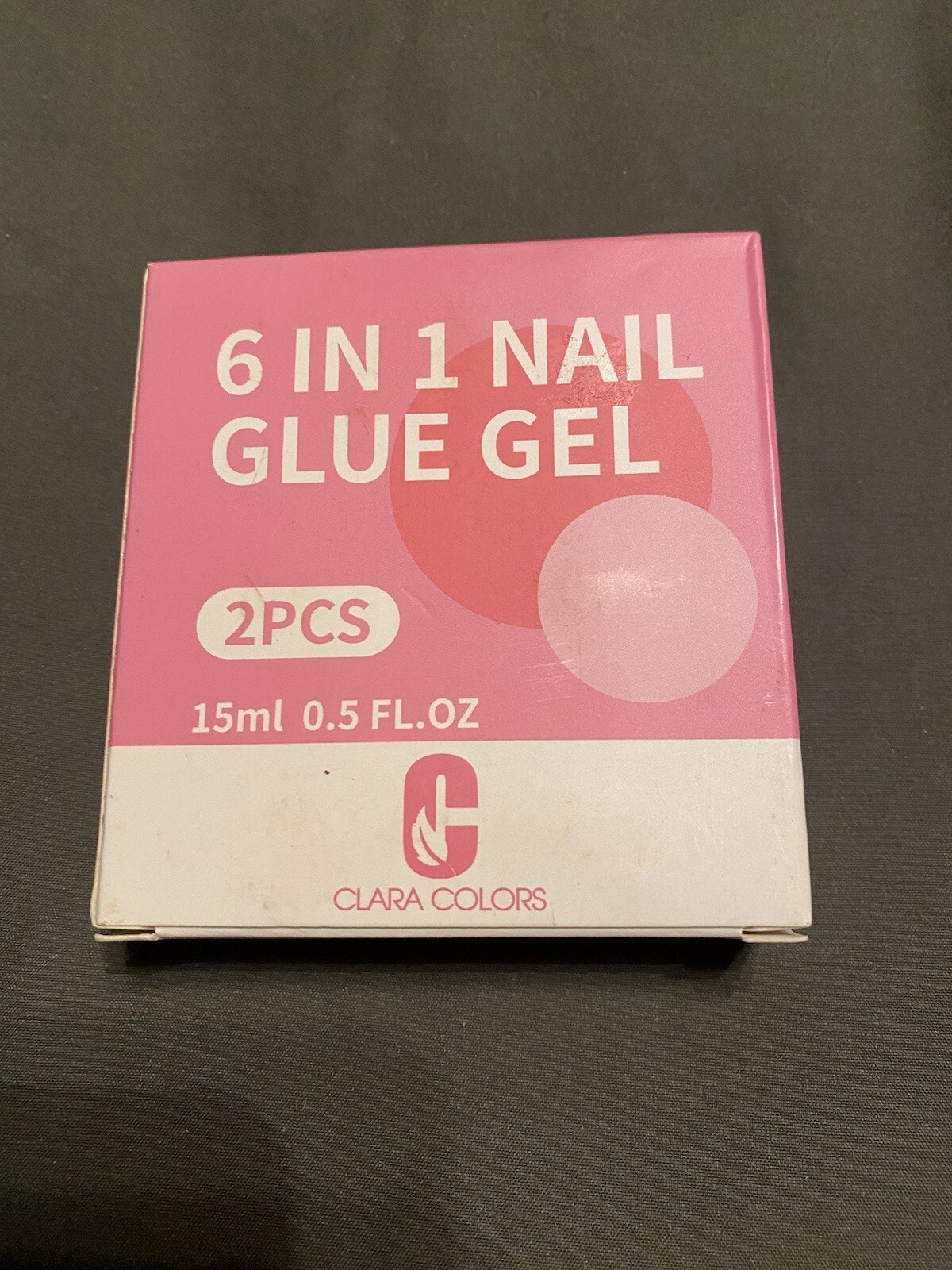 6 In 1 Nail Glue Gel 2pcs 15ml Clara Colors NWT