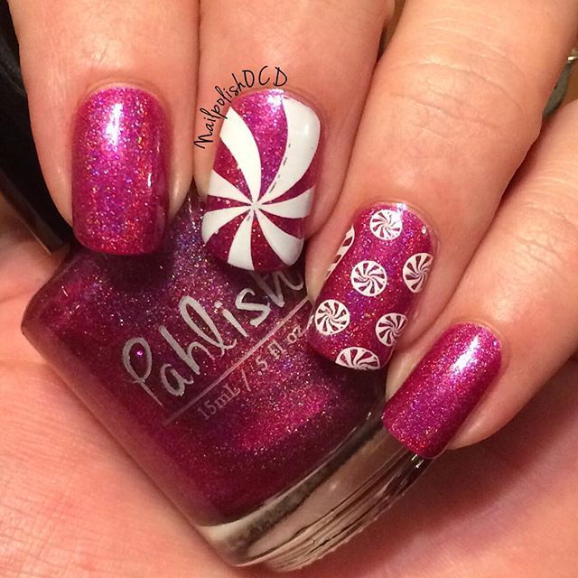 Winstonia Christmas Nail Art Stamping Plate Winter Holiday Gift Manicure Tip USA
