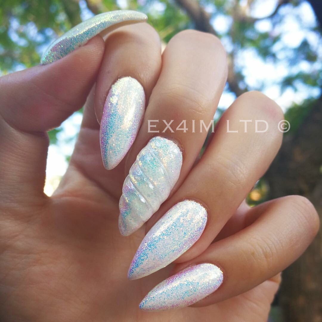 CINDERELLA PIXEL EFFECT NAIL ART GLITTER IRIDESCENT SEQUINS WEDDING POWDER MP008