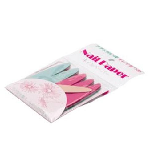 P.Shine Nail Beauty Care Compact Paper File Cushioned 5pcs & Emery Pads 1pcs