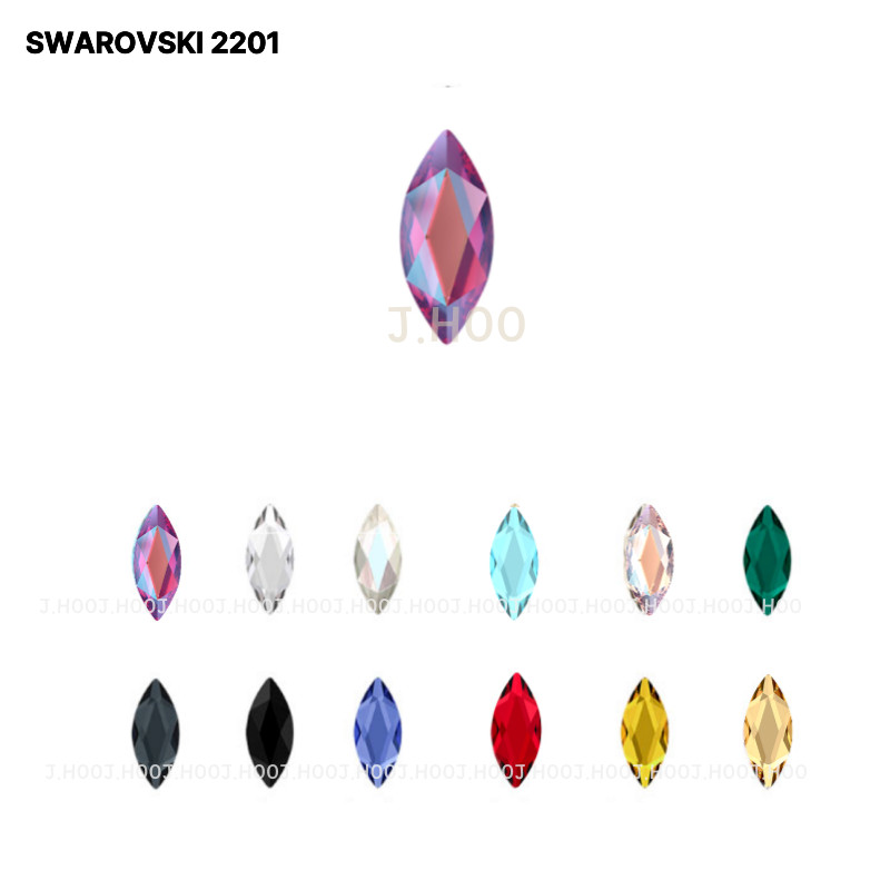 Swarovski 2201 Marquise Flat Back 4×1.8mm(10pcs)