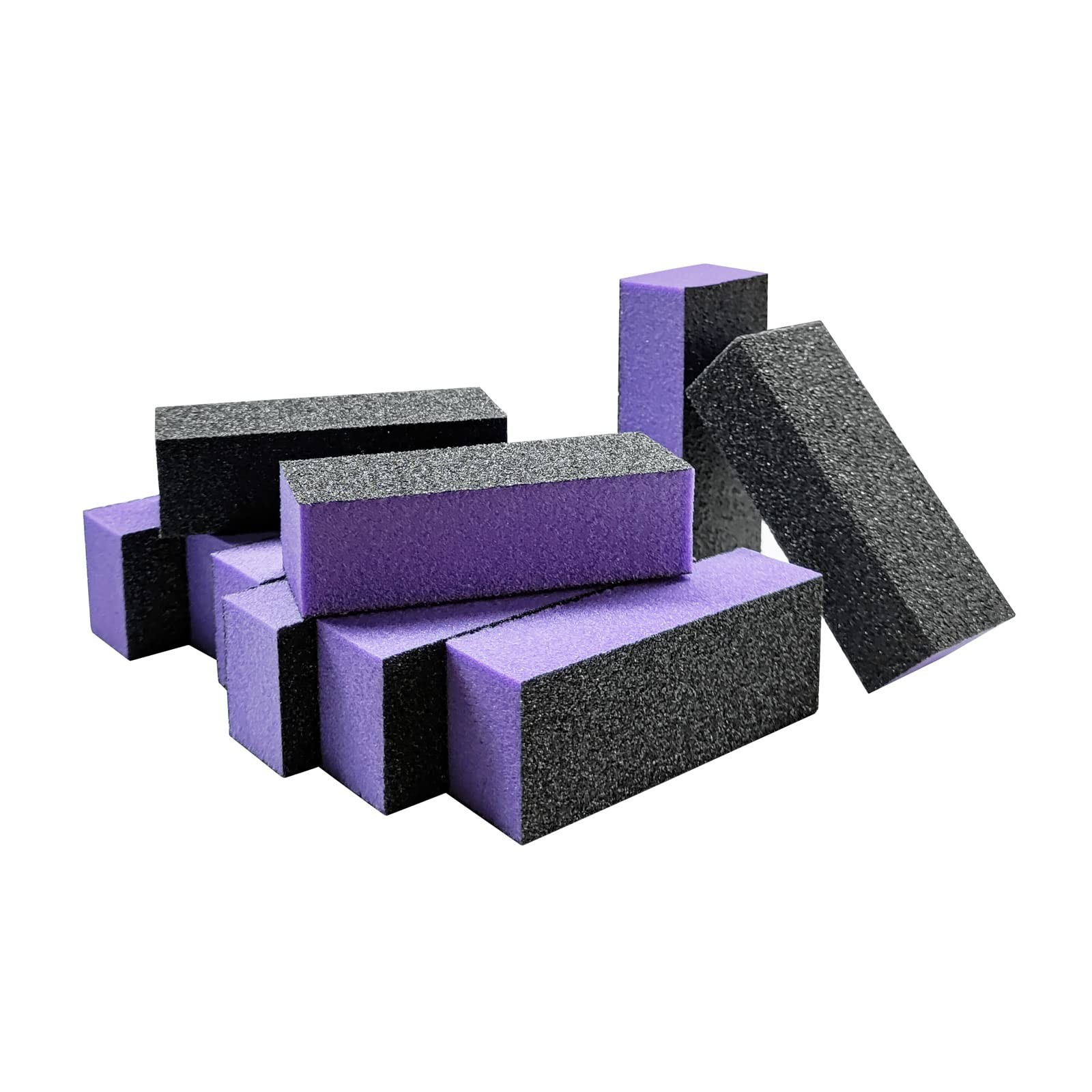 10 Pcs Nail Buffer Sanding Block Polisher Buffing File 100/180 Grit 3 Sides N…