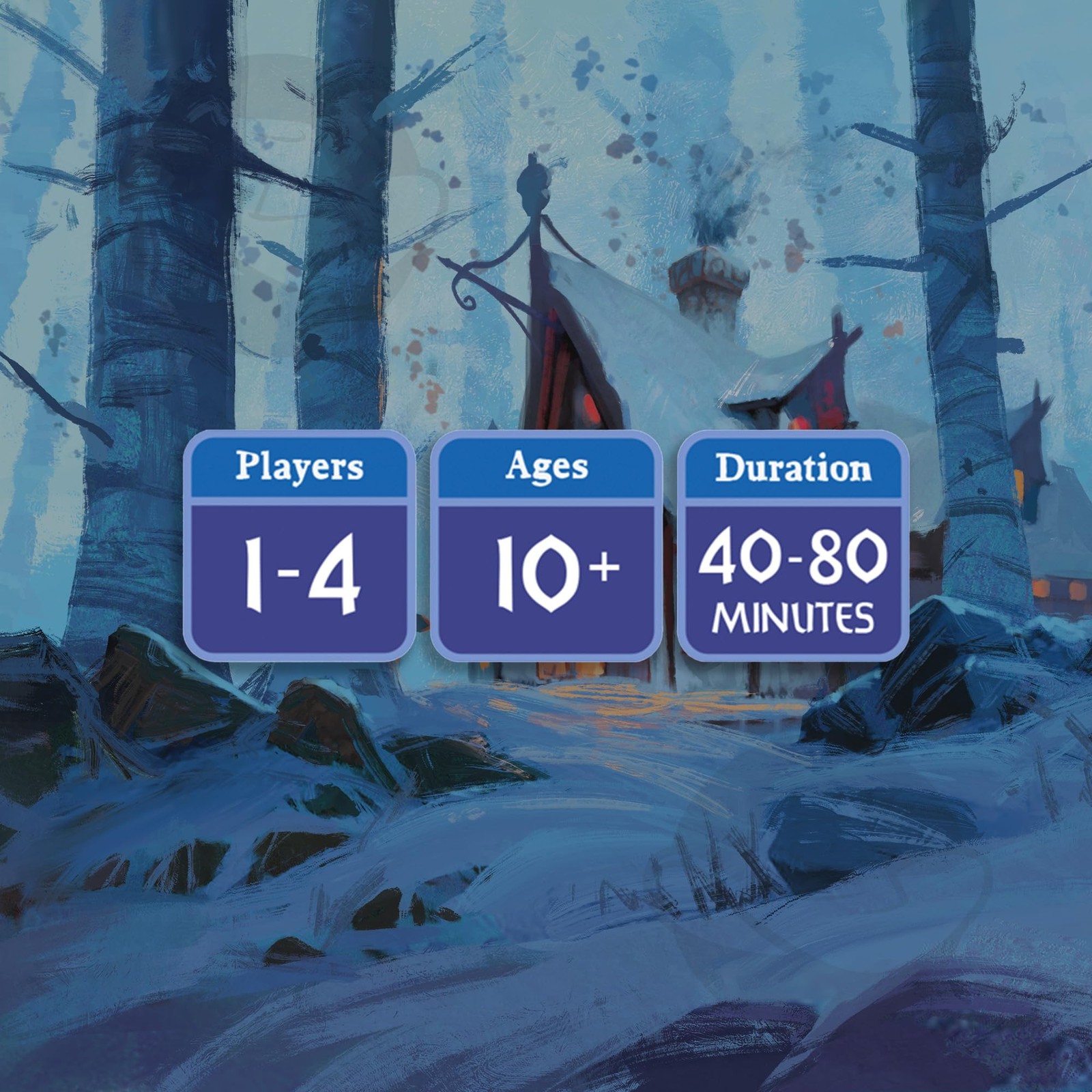 Everdell Silverfrost Essentials Edition Board 12 inches x 12 inches, Silver