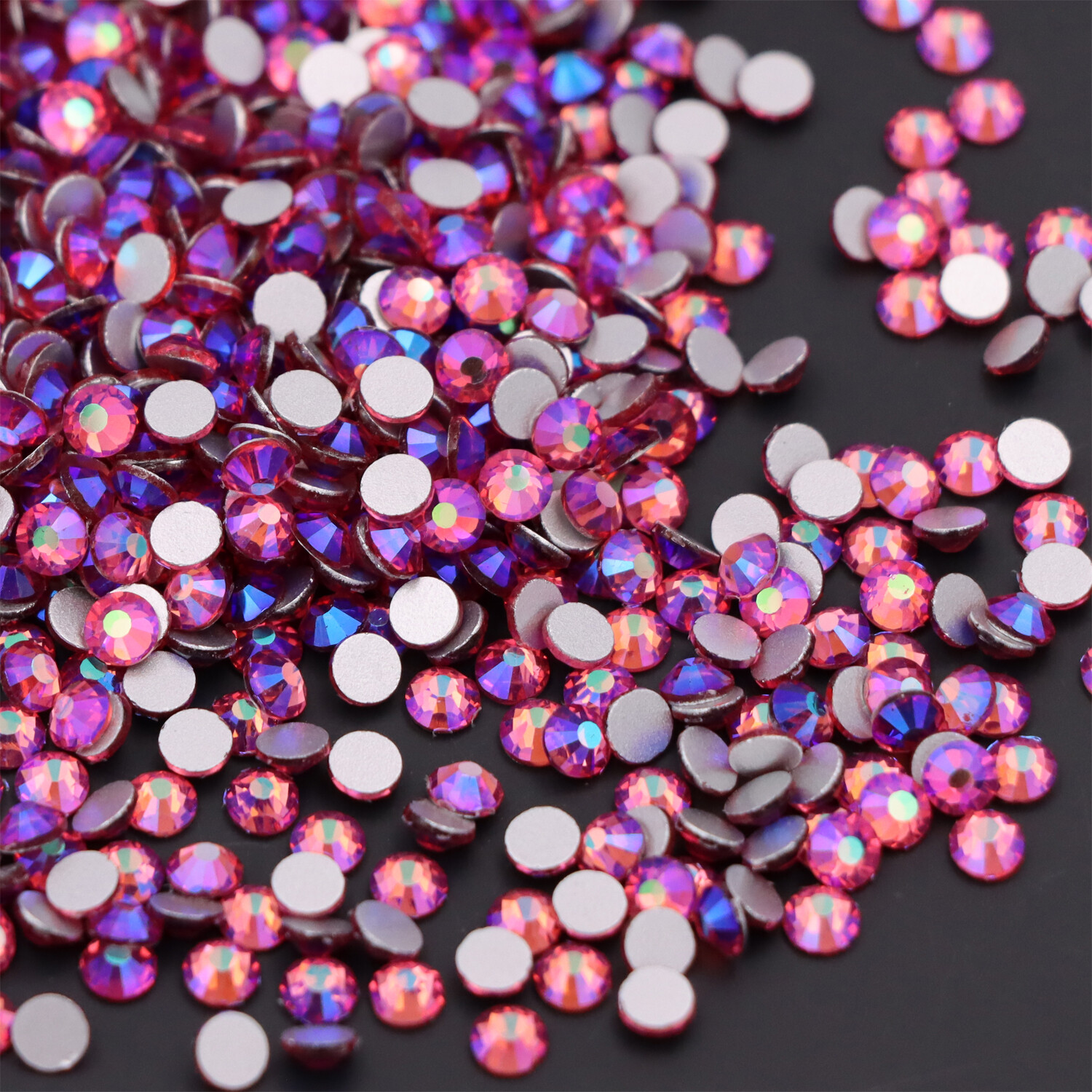 Glitter Rhinestone Crystal AB Non Hot Fix FlatBack Strass Garment Nail Art Stone