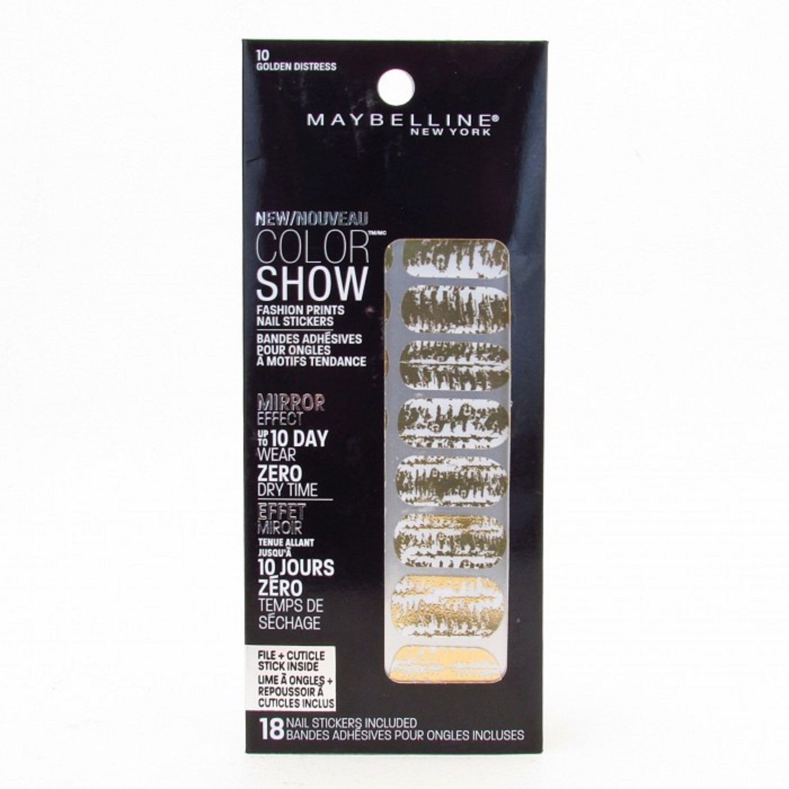 Maybelline Color Show Fashion Prints Nail Stickers Nail Stickers – 2 pk of 18