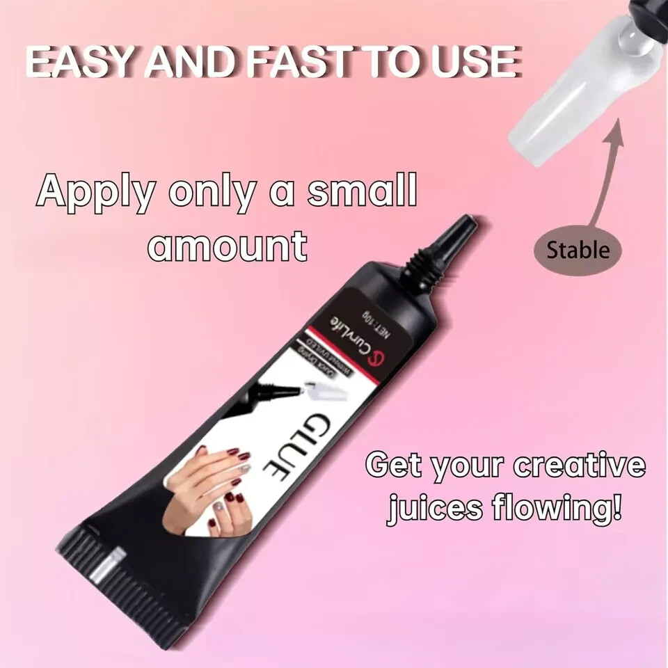 Newly Upgraded Quick Drying 10g Semi Solid Nail Glue with 10ml Remover for…