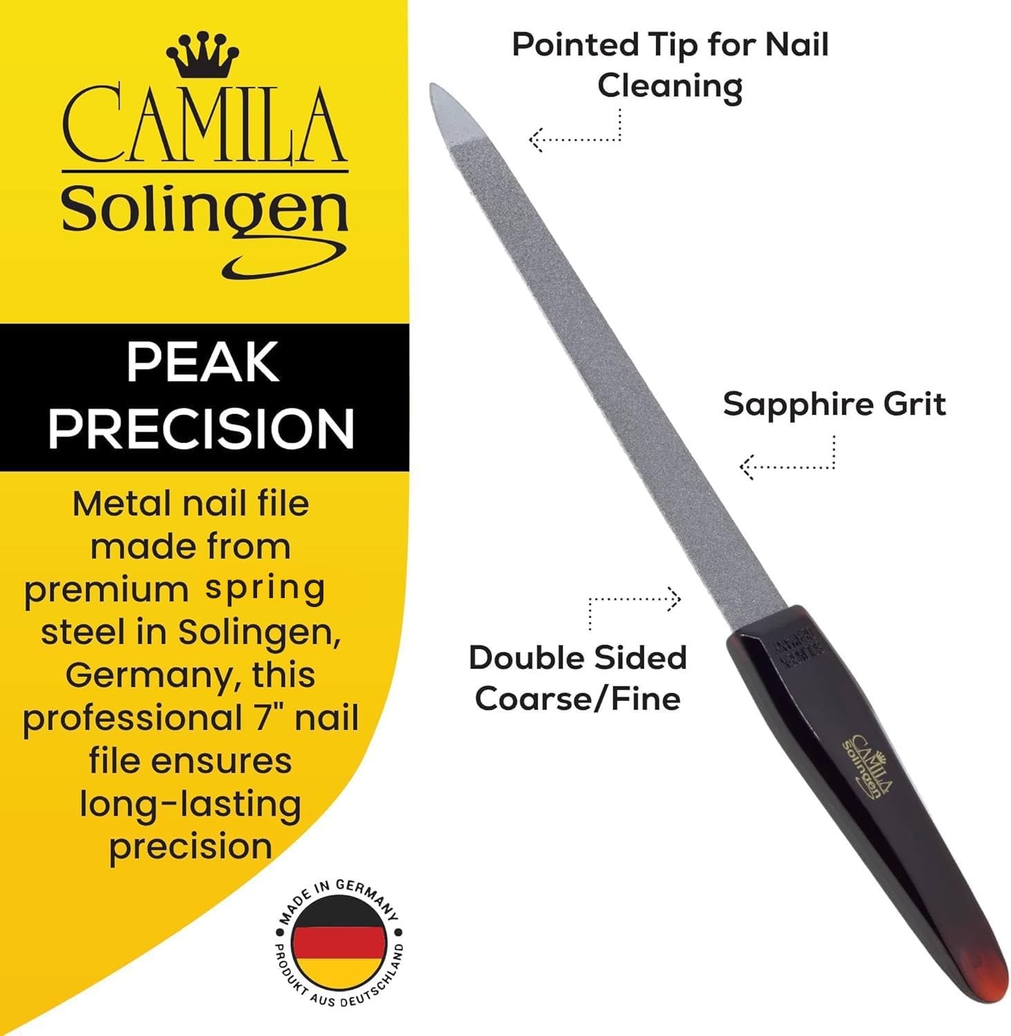 CS16 Sapphire Metal Nail File for Natural Nails Finrnail and Toenail