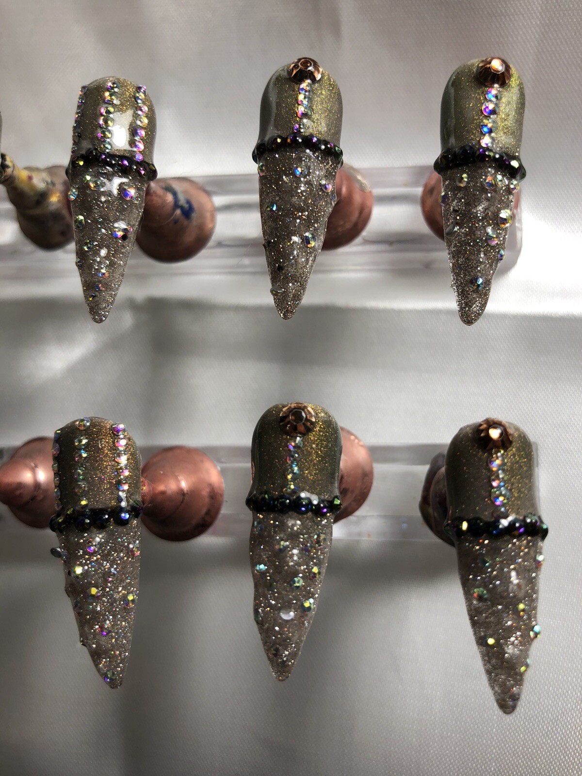 Z NAILZ!/Z CLAWZ! Gorgeous Set Of Handmade Custom Alligator Press On Nails