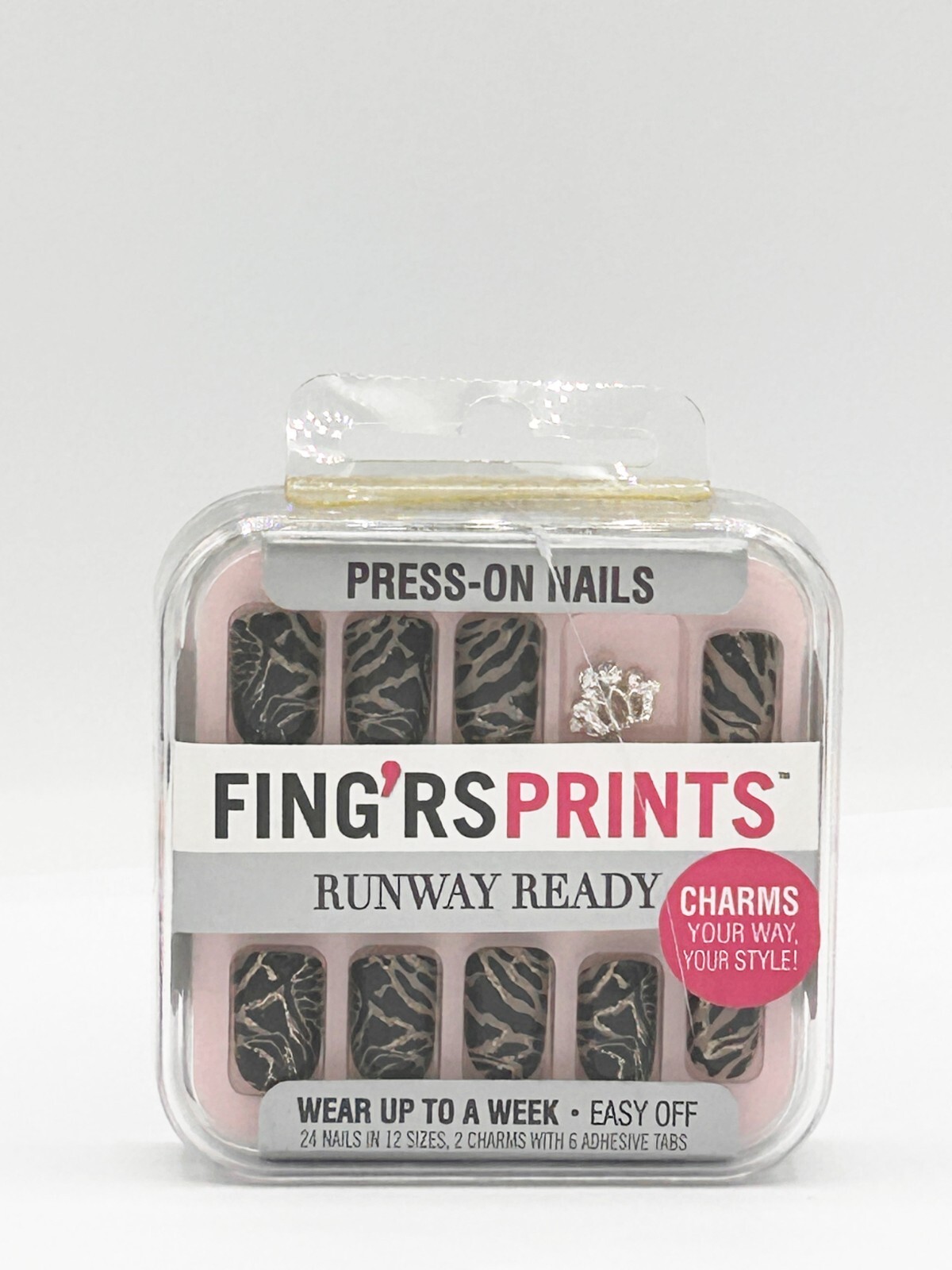 Fing’rs Prints Press-On Nails, Shiny Finish, Short (Choose Your Color)