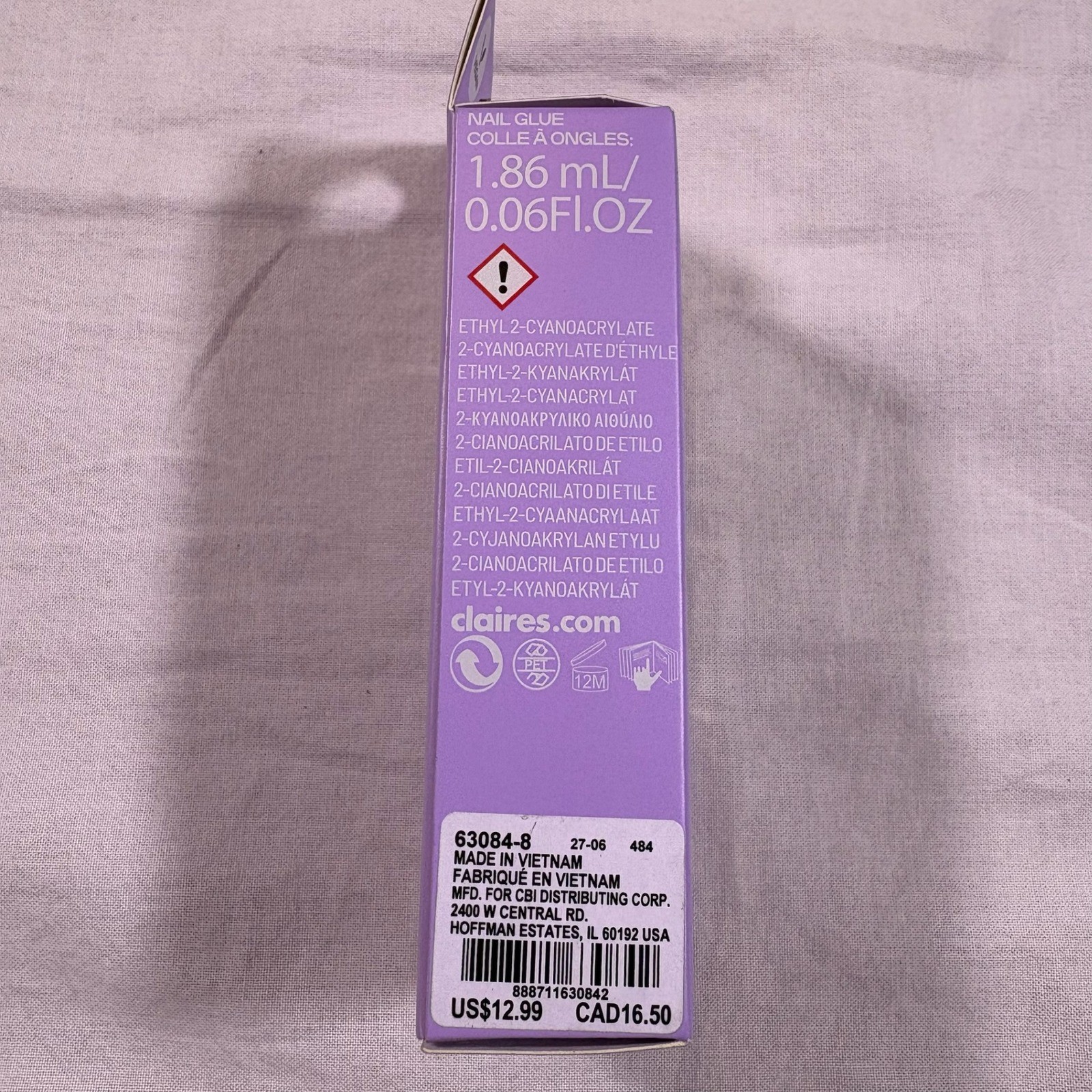 Claire’s 24 Faux Nails Butterfly Design With Glue Adhesive Tabs