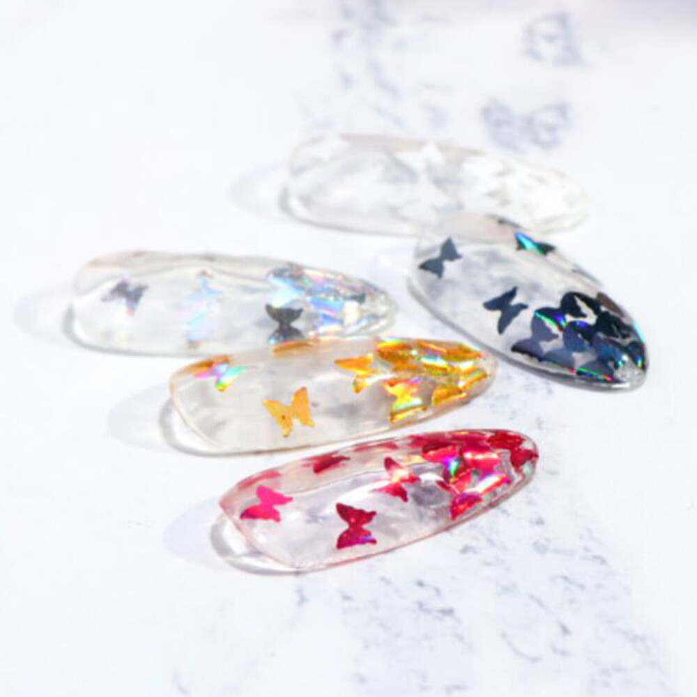 Colorful Fashion Nail Glitter Powder Sequins Laser Foils Flakes Nail Art Decors