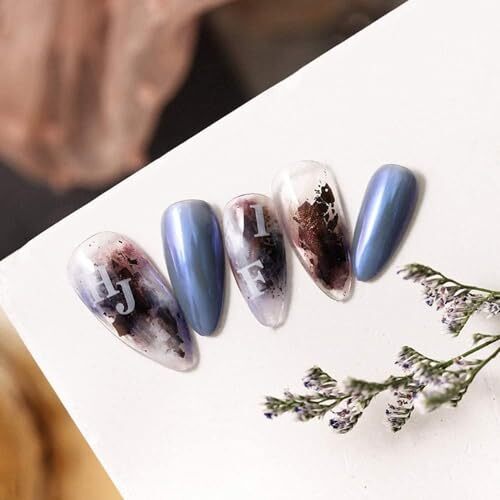 1Pc Black Fashion Letter Nail Art Stickers English Alphabet Nail Decals