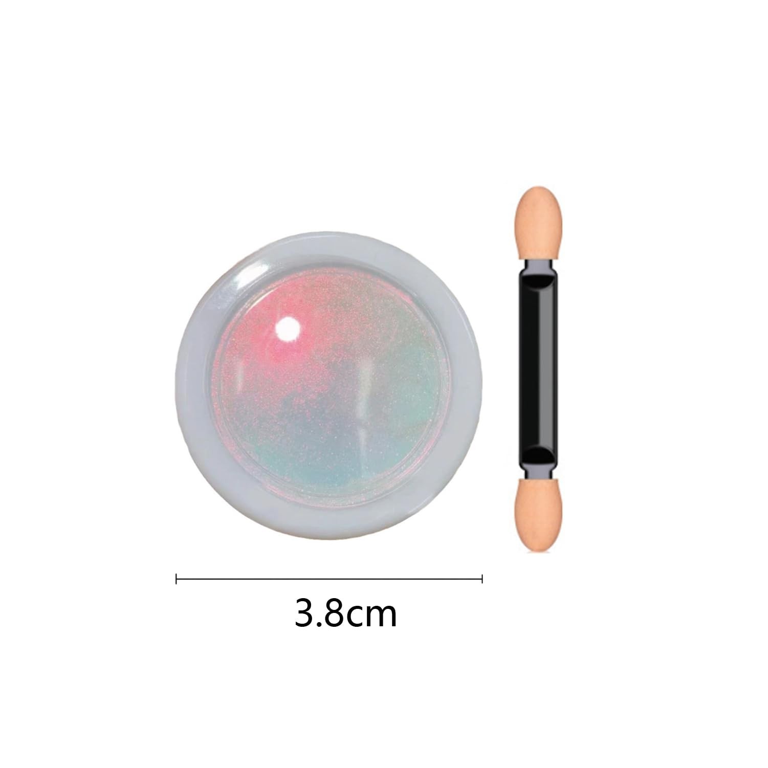 Orange Pearl Chrome Nail Nail Art Glitter,Metallic Iridescent Chrome Nail for…