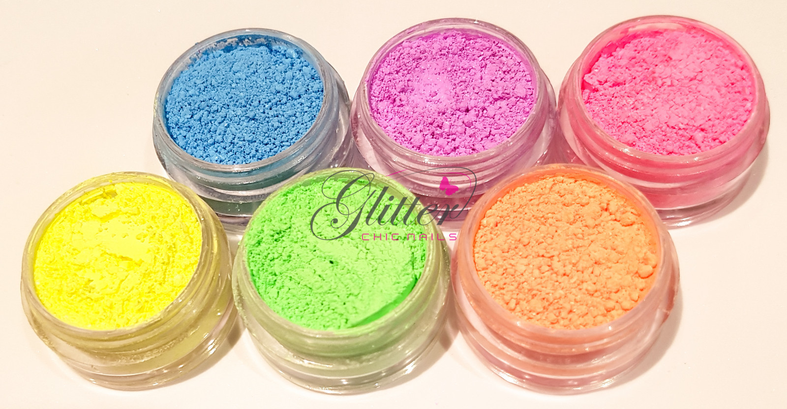NEON PASTEL PIGMENTS FOR ACRYLIC UV GEL NAIL ART DESIGN