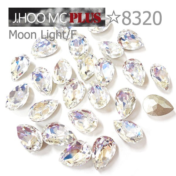 J.HOO Crystal 8320 Pear Flat Back Fancy Rhinestones 14×10mm Nail Art (6pcs)