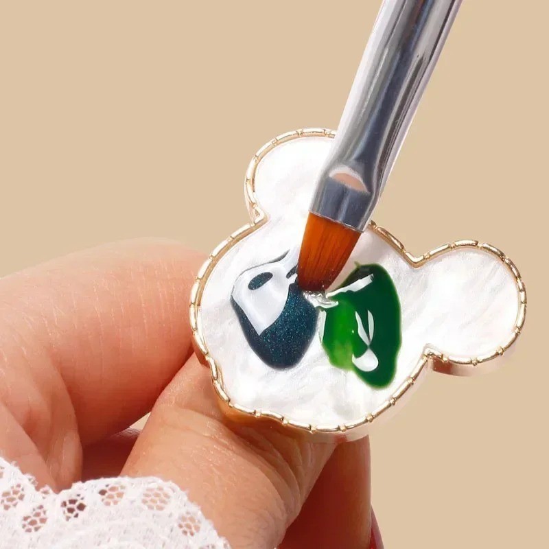 1-Pc Luxury Resin Agate Nail Art Palette ring