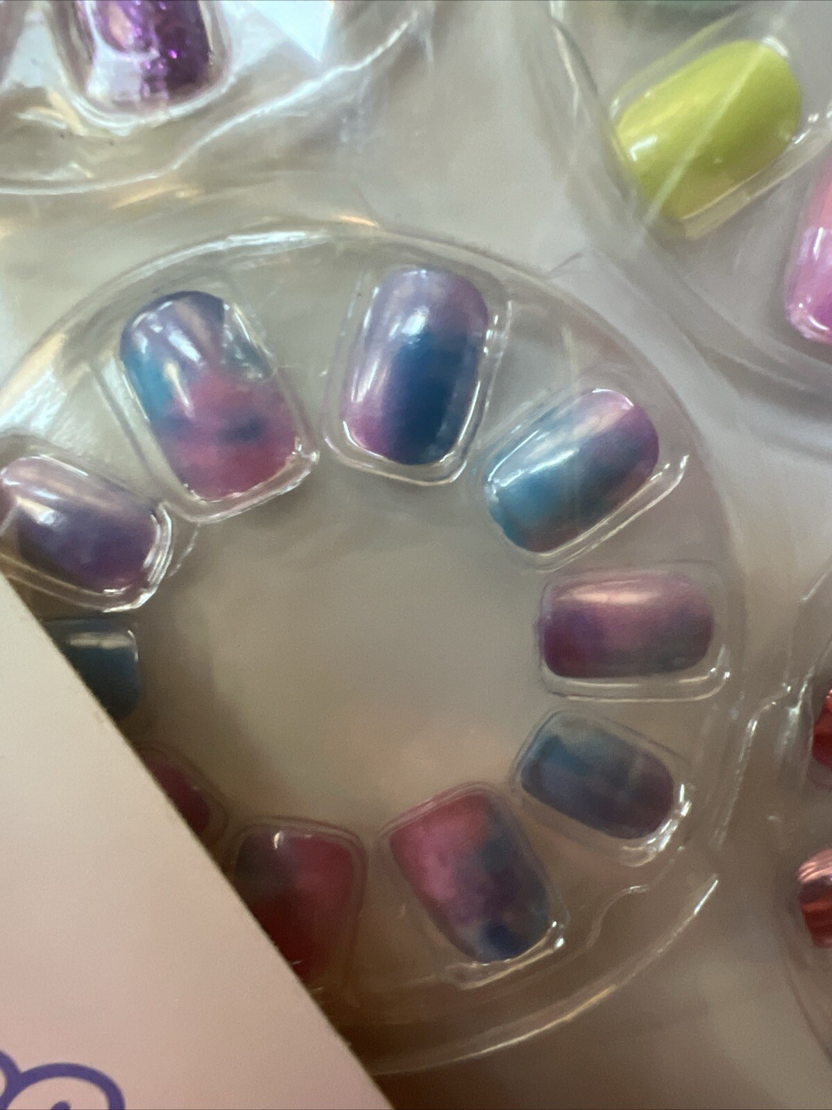 More Than Magic Press-On Nail Set feat Sparkly Glitter & Printed Design – 50ct