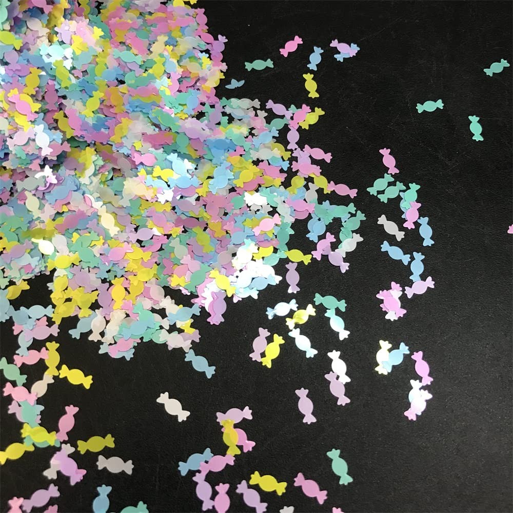 10 Grams Colorful Mix Candy Shape Glitter Sequins Festival Makeup Nail Arts