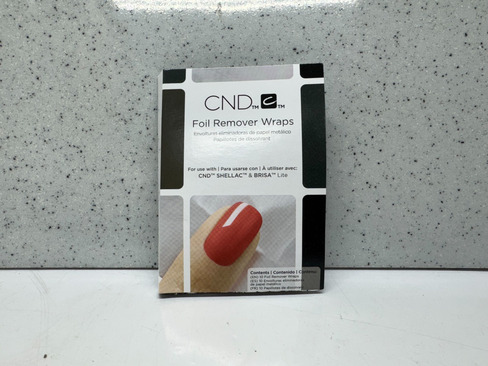 Lot of 5 – CND FOIL REMOVER WRAPS 10 pieces/pack for Gel Polish Removal