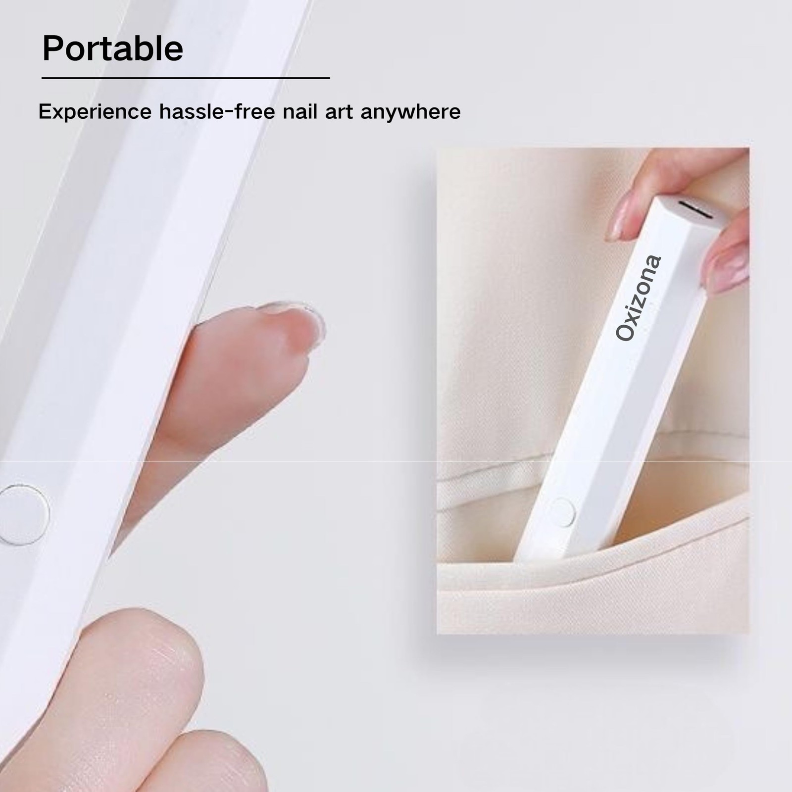 Handheld UV Nail Lamp for Gel Nails, Mini UV Light, Portable LED Nail Lamp fo…