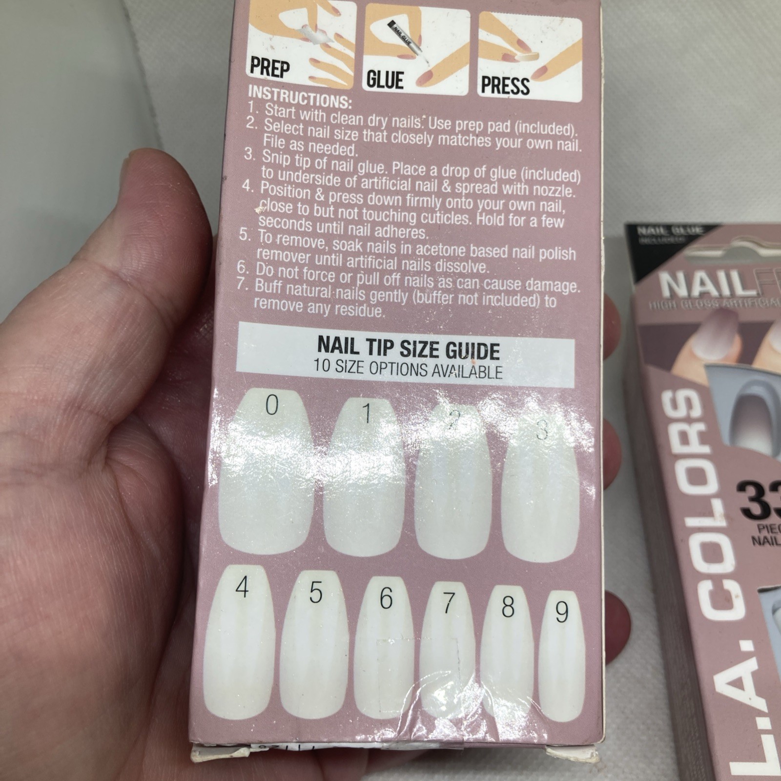 Lot Of 2 New Boxed LA Colors Nail Frill 33 Piece Set Nail Kit, Ombré
