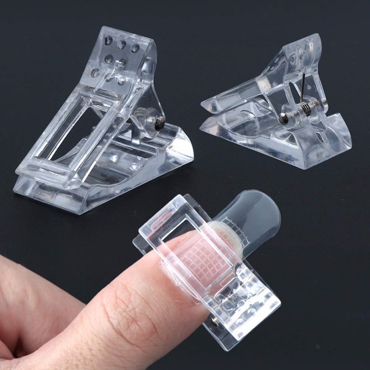 500X Nail Tips Clip Quick Building Poly Builder GelDIY Extension Clamp Clips LOT