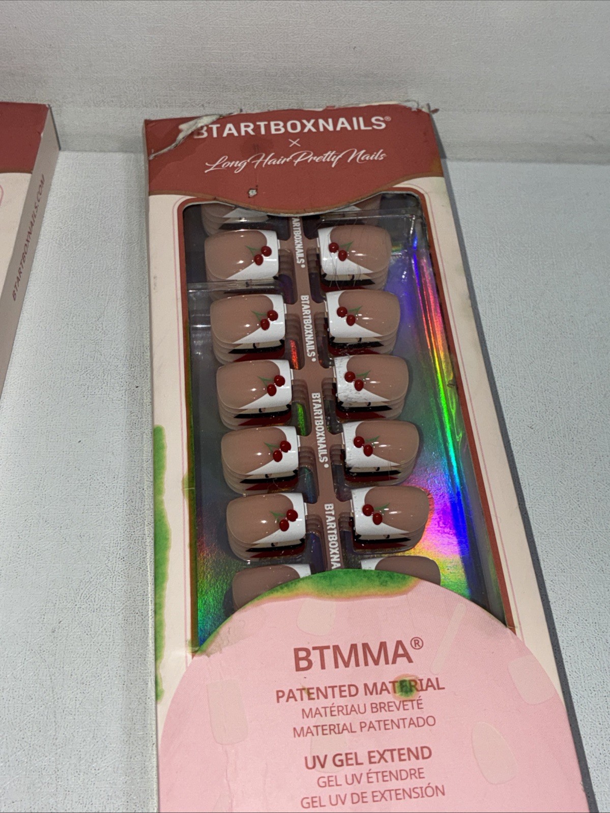 2 New BTARTBOX Long Hair Pretty Nails Autumn Muse, 5 Designs, Damaged Boxes