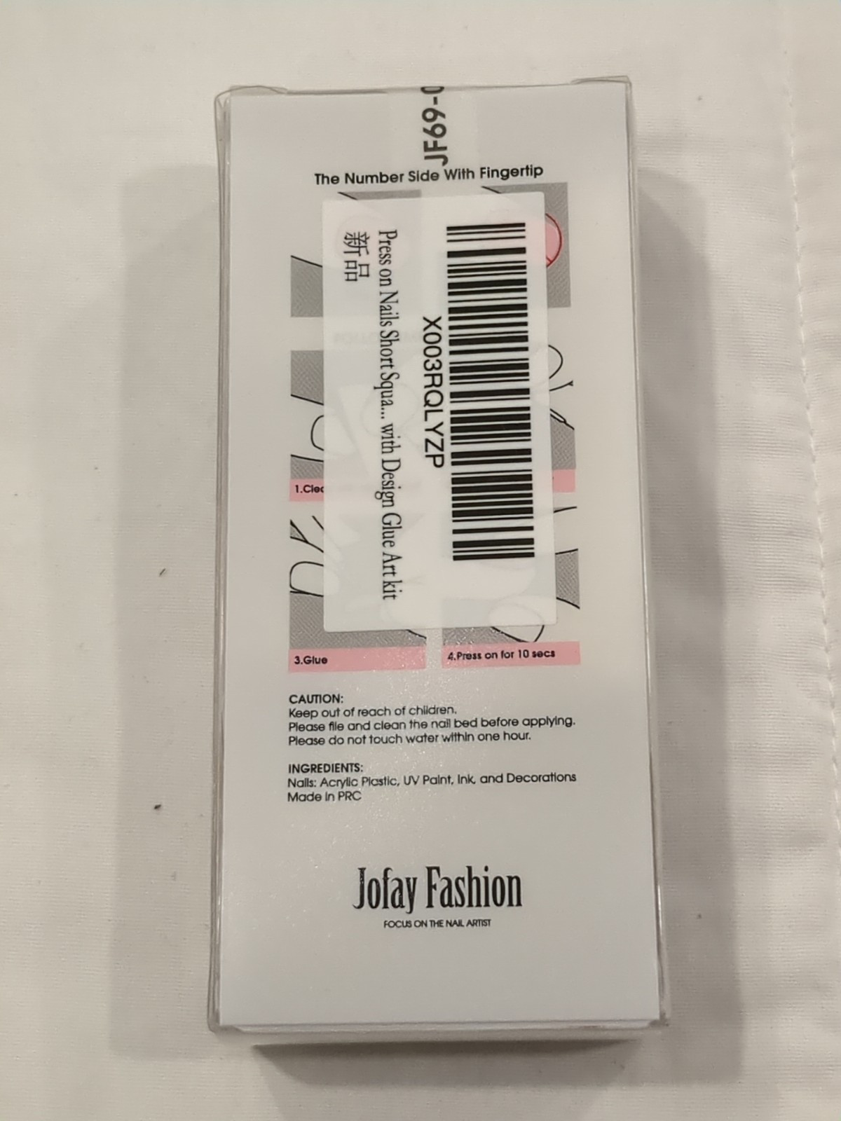 Jofay Fashion Green Design Press On Nails 24 PCs -Lot Of 4- New In Box