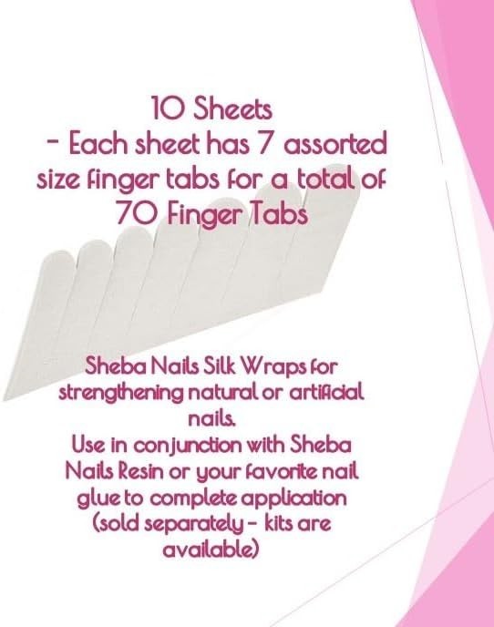 Add Strength with White Silk Nail Wrap – 70 Tabs