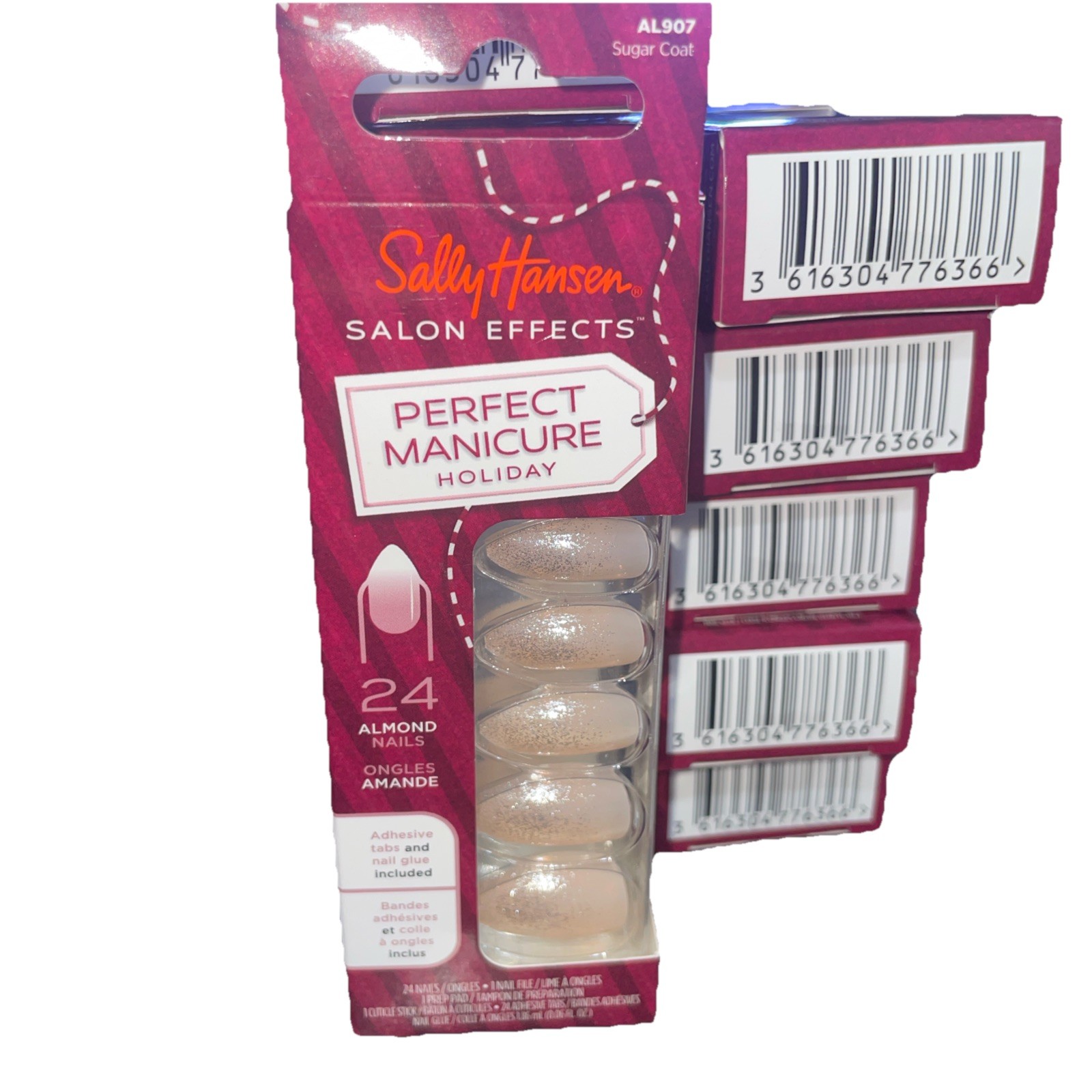 Lots Of 13 Sally Hansen Perfect Holiday Manicure Salon Effects Almond AL907