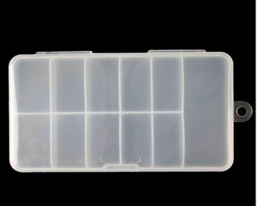 5 x Rectangle Empty 100pcs False Tips Box Storage Case Set Nail Art Craft Salon