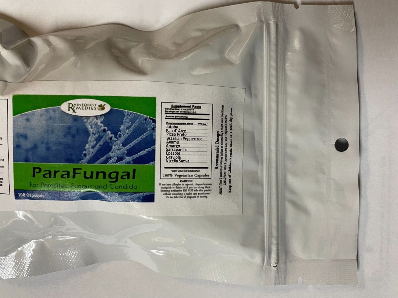 ParaFungal by Rainforest Remedies for Toenail Fungus + Parasites +Anti-Bacterial