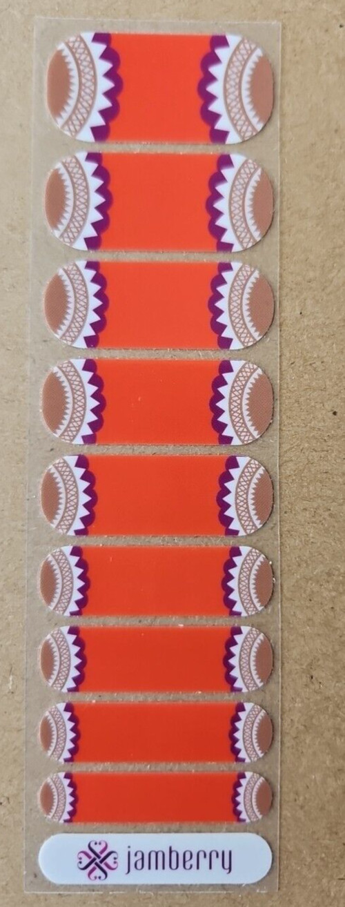 JAMBERRY SOUTHERN FLARE HALF SHEET NAIL WRAP RETIRED GGG AUGUST 2014