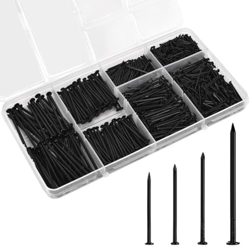 Nail for Hanging Pictures Assortment Kit – 650Pcs Small Nails, Finishing Nail…