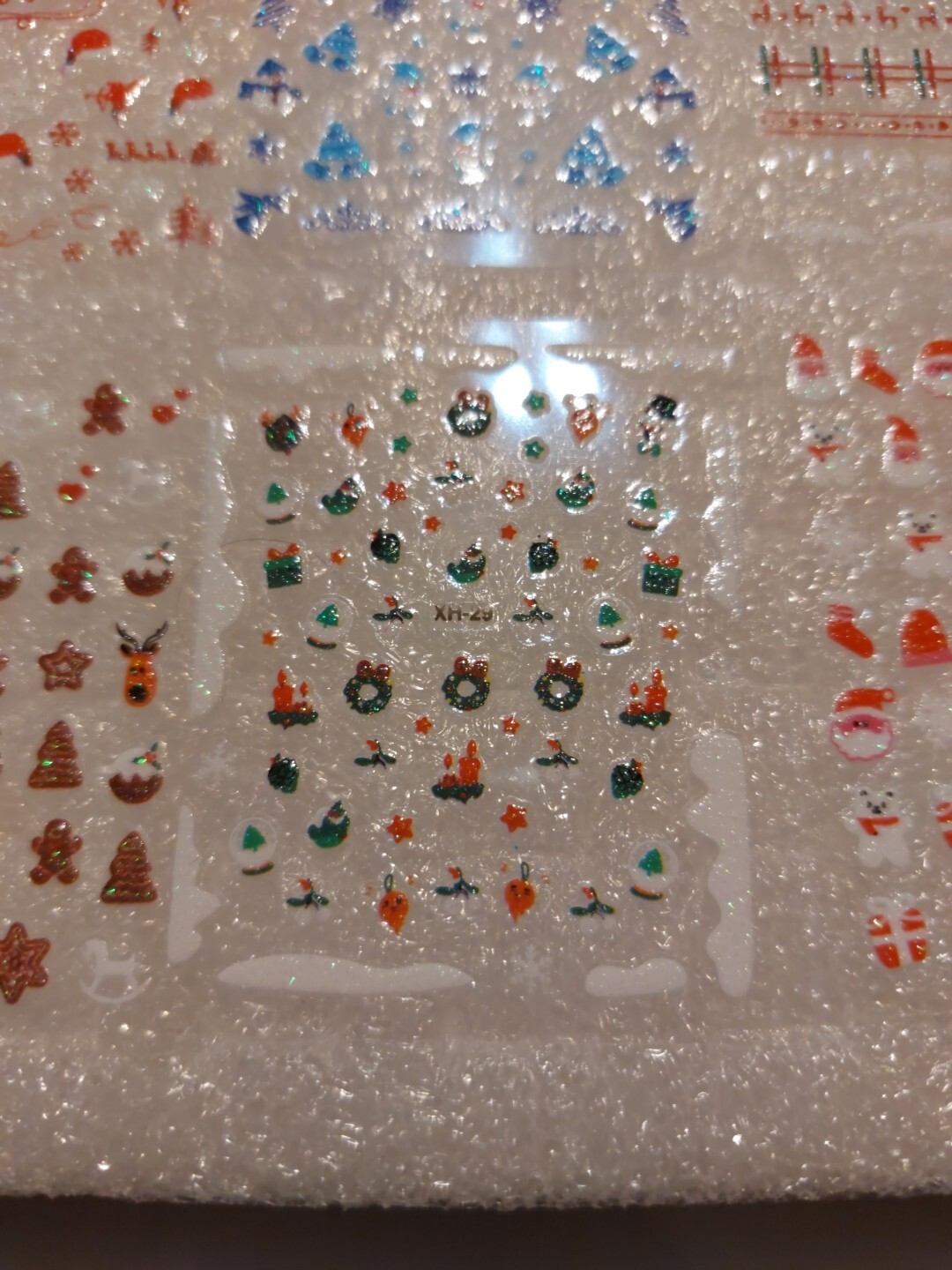 8 X Small Sheets Of Christmas Nail Art Stickers (Dn175) New