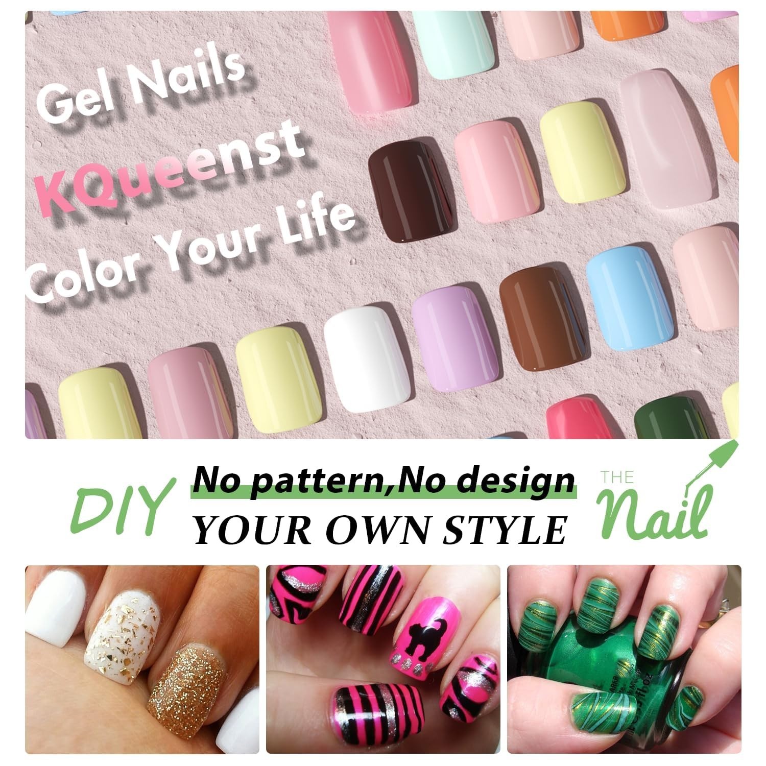 Neon Hot Pink Press on Nails Short Medium Coffin, Solid Color glossy hot pink