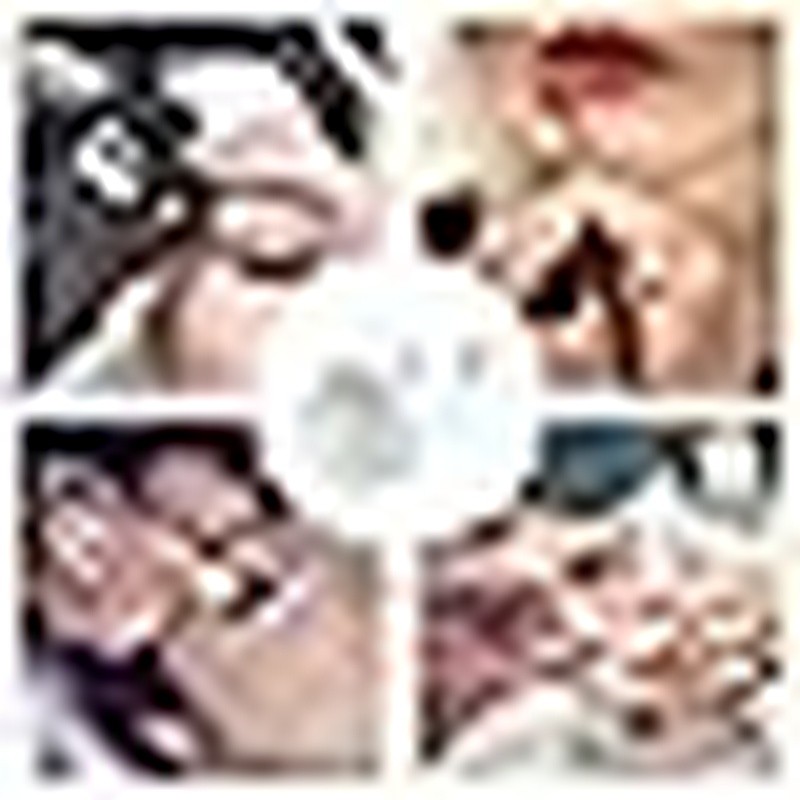100PCS Disposable Plastic Glue Rings Holder Nail Art Tattoo Makeup Tools New