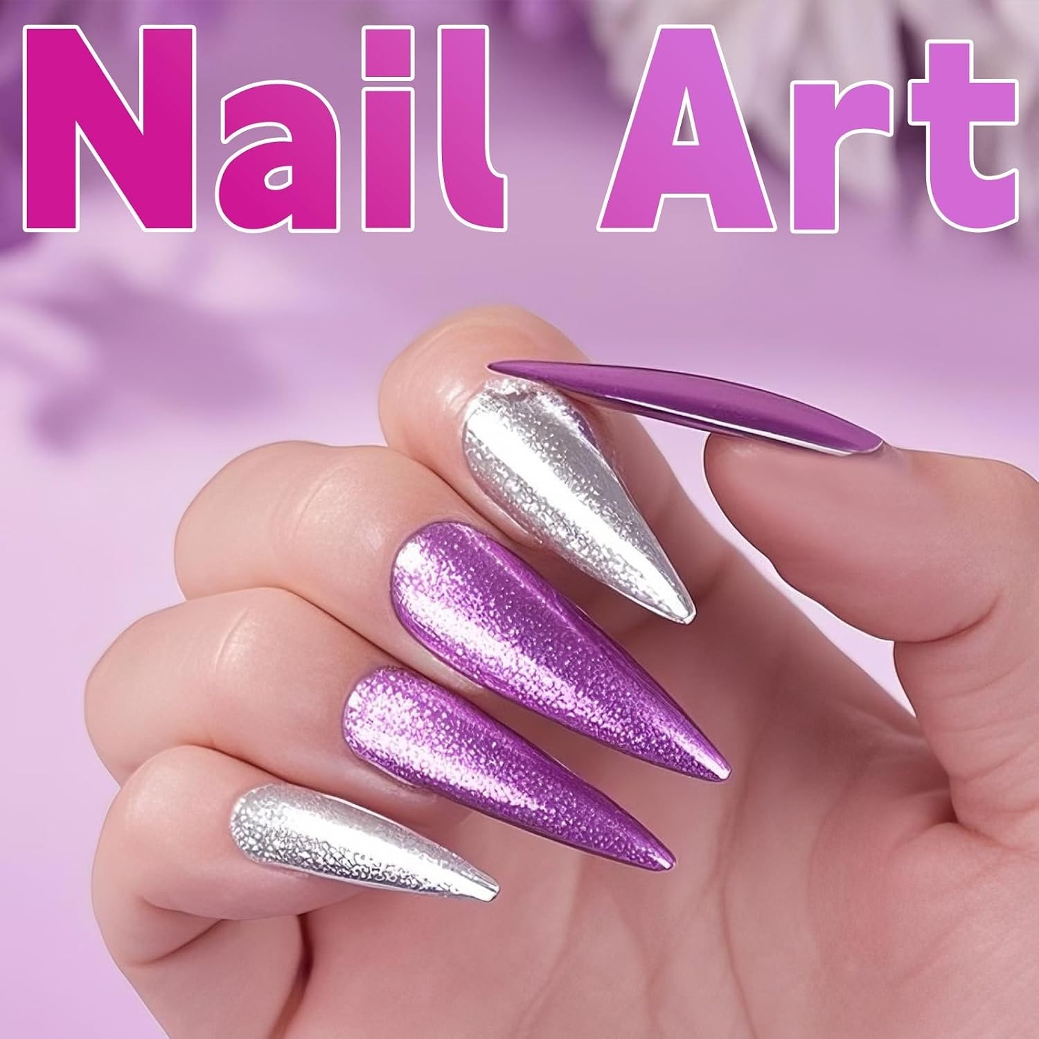 Versatile 10-Color Chrome Powder for Nail Art, Resin, and Crafting Masterpieces